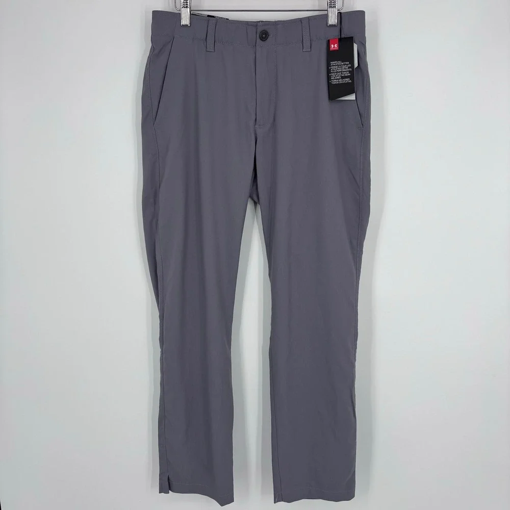 Under Armour Showdown Golf Pants Men 32x30 Gray Performance Matchplay NEW